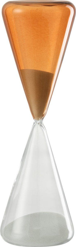 J-Line Zandloper Glas Oker Small