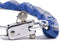 GAD Kettingslot - gehard staal - SuperSafe cilinder - 110 cm - blauw