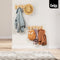 Gadgy Kapstok Hangend - Wandkapstok Hout Wand - Kinderkapstok met 5 Inklapbare Haken - Muur Kleerhanger Bamboe - Max. 15kg draagkracht