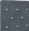 vidaXL - Hoofdbord - Cristal - Knop - Tufted - Donkergrijs - 100 - cm - Velours