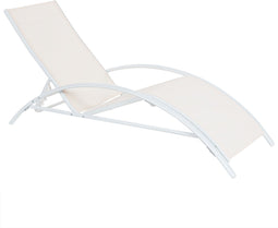 GAETA - Zonnenbed - Beige - Staal