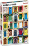Piatnik Doors - Legpuzzel 1000 stukjes - Hoogwaardige puzzelstukjes - Multicolor