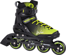 Tempish Wox 84 - Skeelers - 84mm wielen ABEC 7 lagers - Zwart Groen - Maat 39