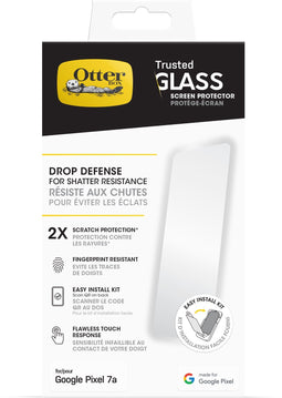 Otterbox Google Pixel 7a - Trusted Glass-screenprotector - gehard glas x2 krasbescherming (2 stuks)