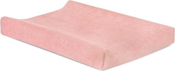 Jollein Aankleedkussenhoes - Badstof 50x70cm - Zacht en rekbaar - Soft Pink (2 stuks)