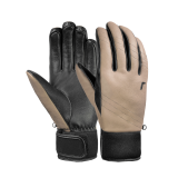 Reusch Jodie - skihandschoenen - leer met PrimaLoft® Gold isolatie - beige/zwart dames 6.5