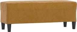 vidaXL - Bankje - 100x35x41 - cm - fluweel - bruin