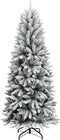 vidaXL - Kunstkerstboom - met - sneeuw - 240 - cm - PVC - en - PE