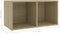 vidaXL - Tv-meubel - 72x35x36,5 - cm - bewerkt - hout - sonoma - eikenkleurig