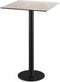 Urban Statafel Zwart Frame + Moonstone HPL 70x70 cm - Essentials 130041377