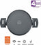 Berndes - B.Green - Braadpan - met Handvat - 28 cm - Gerecycled Aluminium - Zilver