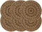 vidaXL - Placemats - 6 - st - rond - 38 - cm - jute - en - katoen - natuurlijk