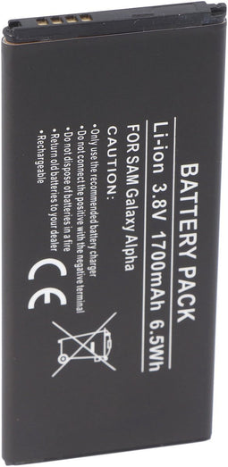 Galaxy ALPHA-batterij EB-BG850G als vervangende batterij van AccuCell met 1700 mAh