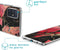 iMoshion Hoesje Geschikt voor Samsung Galaxy A51 Hoesje Siliconen - iMoshion Design hoesje - Zwart / Rood / Shattered Red Marble