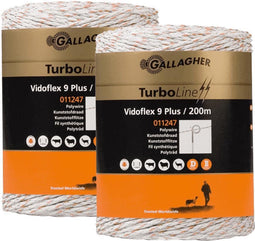 Gallagher Schrikdraad (2 x 400 Meter / Wit) - Vidoflex 9 Plus