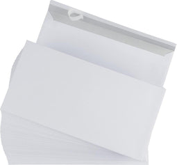 Gallery enveloppen formaat 110 x 220 mm stripsluiting binnenzijde grijs doos van 500 stuks