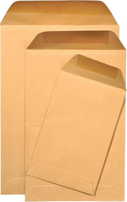 Gallery loonzakjes formaat 114 x 162 mm gegomd bruine kraft doos van 1000 stuks