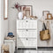 SoBuy FSR162-W - Schoenenkast - 3 Kleppen - Vintage Wit