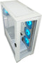 GAME HERO® Crosswind ATX PC Case - Tempered Glass - Wit