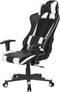 GAMER - Gamestoel - Wit/ Zwart - Kunstleer