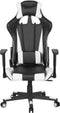GAMER - Gamestoel - Wit/ Zwart - Kunstleer