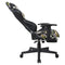 Gamestoel bureaustoel Thomas - racing gaming camouflage design - voetsteun - verstelbaar