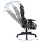 Gamestoel bureaustoel Thomas - racing gaming camouflage design - voetsteun - verstelbaar