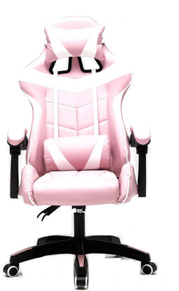 Gamestoel Cyclone tieners - bureaustoel - racing gaming stoel - roze wit
