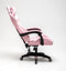Gamestoel Cyclone tieners - bureaustoel - racing gaming stoel - roze wit