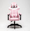 Gamestoel Cyclone tieners - bureaustoel - racing gaming stoel - roze wit