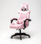 Gamestoel Cyclone tieners - bureaustoel - racing gaming stoel - roze wit