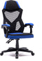 Gamestoel Fresno - bureaustoel - zwart blauw