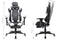 Gamestoel Thomas met voetsteun - bureaustoel racing gaming - ergonomisch - zwart wit