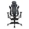 Gamestoel Thomas met voetsteun - bureaustoel racing gaming - ergonomisch - zwart wit