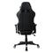 Gamestoel Thomas met voetsteun - bureaustoel racing gaming - ergonomisch - zwart wit