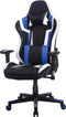 Gamestoel Tornado bureaustoel - ergonomisch verstelbaar - race gaming stoel - zwart blauw