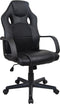 Gamestoel Wouter - bureaustoel - racing gaming stijl - hoogte verstelbaar - zwart