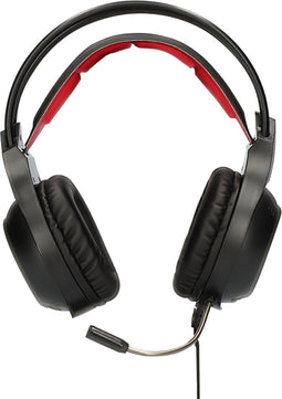 Gaming Headset met Microfoon KSIX Drakkar USB LED Zwart Rood