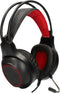 Gaming Headset met Microfoon KSIX Drakkar USB LED Zwart Rood
