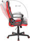 Gaming stoel - zwart/rood - ecologisch leer - verstelbaar