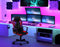 Gaming stoel - zwart/rood - ecologisch leer - verstelbaar
