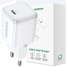 GaN - 20W - USB-C netlader Ugreen Nexode mini CD318 - wit