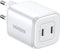 GaN - snellader - - 2 - x - USB-C - 45W - QC - PD - Ugreen - CD294 - wit