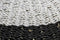 HSM Collection Vloerkleed Malibu - ø120 cm - raffia/zeegras - naturel/wit/zwart