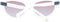 Gant GA8091 5525F Zonnebril - Dames - Wit