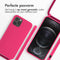 iMoshion Hoesje Geschikt voor iPhone 12 Pro / 12 Hoesje Met Koord - iMoshion Siliconen hoesje met koord - Roze
