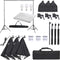 vidaXL - Fotostudioset - met - verlichtingsset - en - achtergrond
