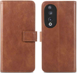 iMoshion Hoesje Geschikt voor Honor 90 Pro Hoesje Met Pasjeshouder - iMoshion Luxe Bookcase - Bruin