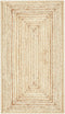 Nora - Handgeweven jute tapijt - Gevlochten deurmat 110 x 60 cm - Natuurlijk beige