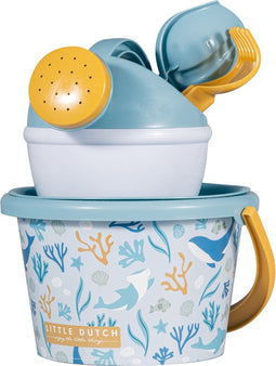 Little Dutch Strandset 9,5 cm 5-delig Oceans Dream Blauw